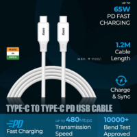 Type C to Type C PD USB Cable 65 W