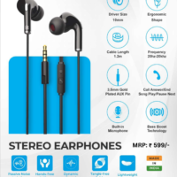 Stereo Earphones with built-in-microphone